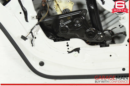 13-19 BMW 650i F06 Rear Left Driver Side Door Exterior Shell White OEM