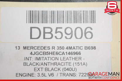 06-13 Mercedes W251 R350 ML550 Rear Differential Axle Carrier Assembly OEM