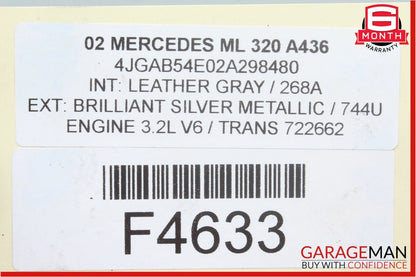 02-05 Mercedes W163 ML320 Complete Door Sound Audio Speaker Set pf 4 Pc OEM
