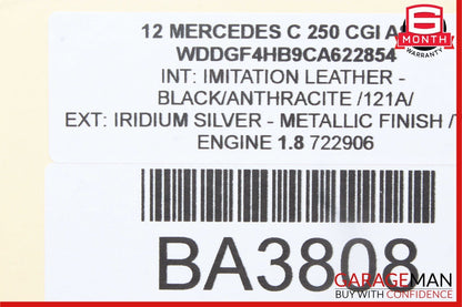12-14 Mercedes W204 C350 C250 C63 AMG Rear SAM Fuse Box Relay Module Assembly