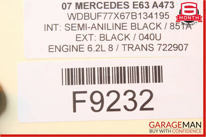 07-12 Mercedes W211 E63 C63 AMG  Engine Motor Left EGR Check Valve 1561400960