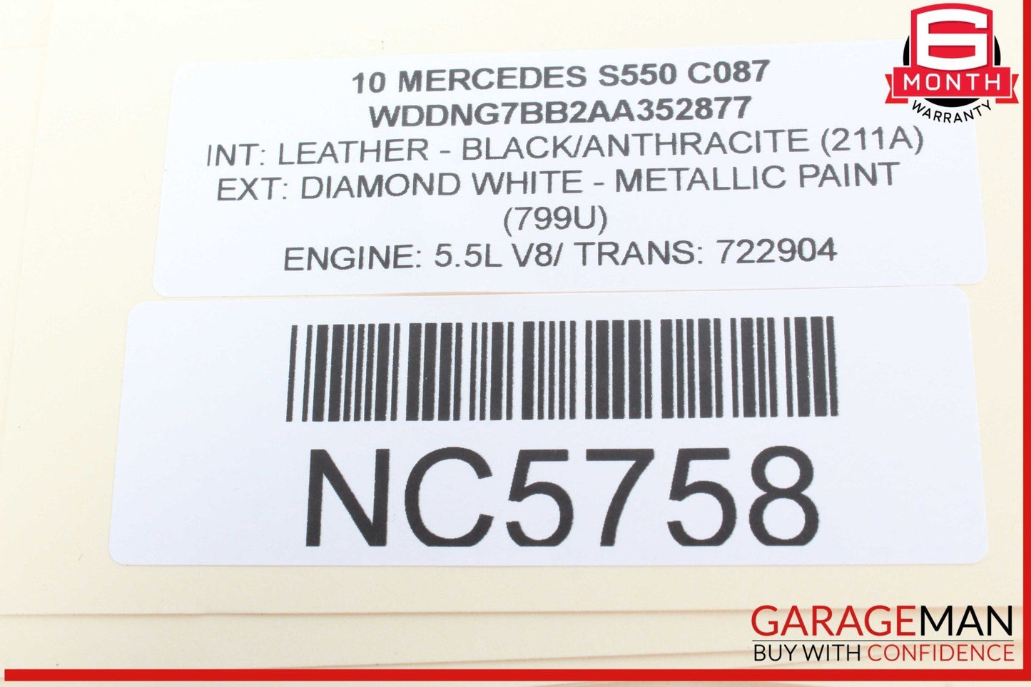 10-13 Mercedes W221 S550 S400 Steering Column Control Switches Assembly OEM