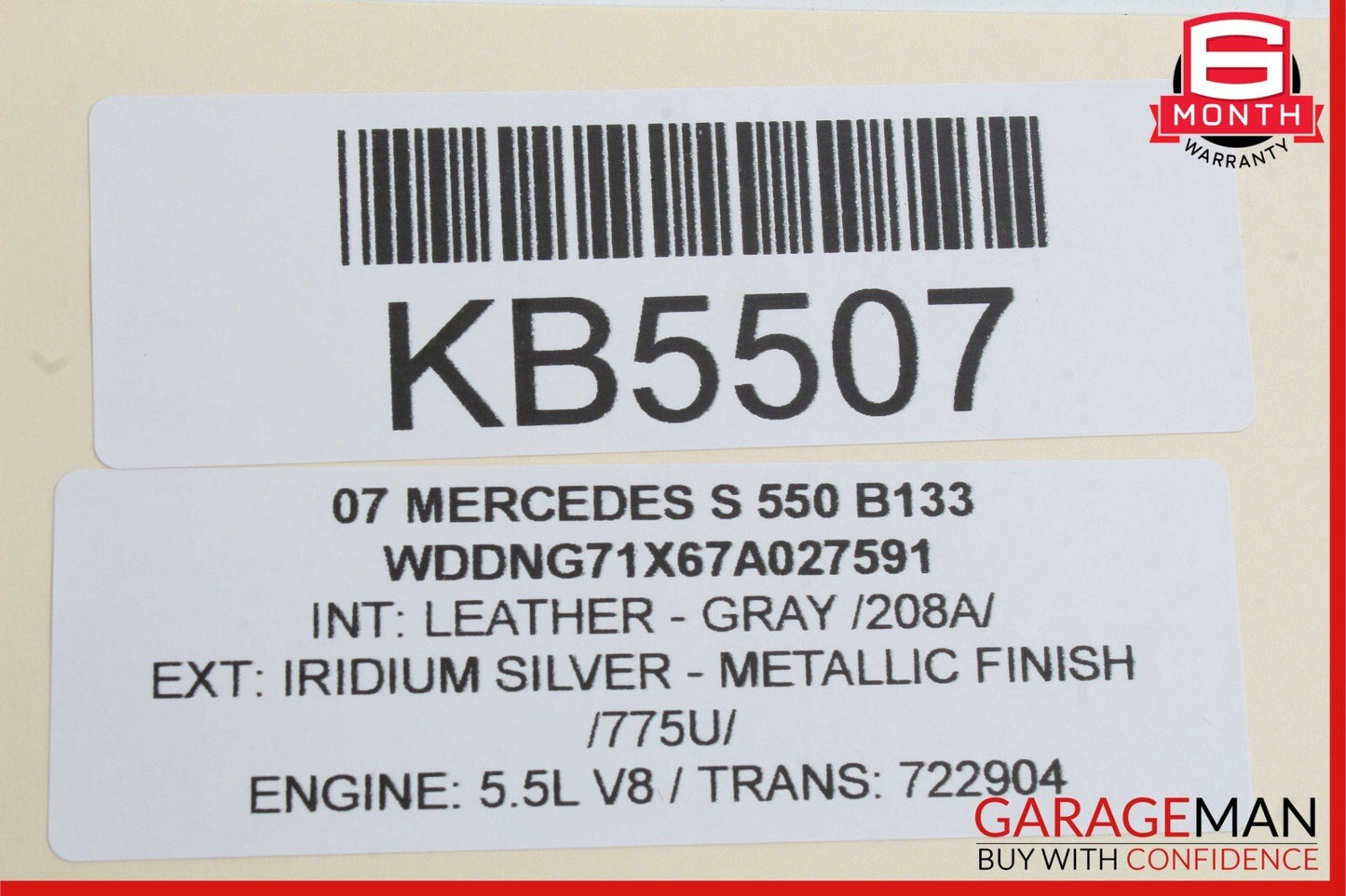 07-13 Mercedes W221 S550 S65 AMG Trunk Lid Locking Hydraulic Pull Down Pump OEM