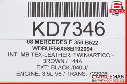 03-09 Mercedes W211 E500 E320 E550 Rear Right Door Window Regulator Motor Unit