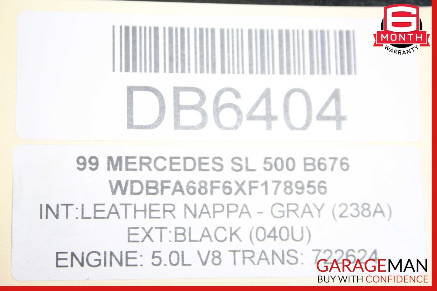 99-02 Mercedes R129 SL500 5 Speed Tranny Automatic Transmission 722.624 152k