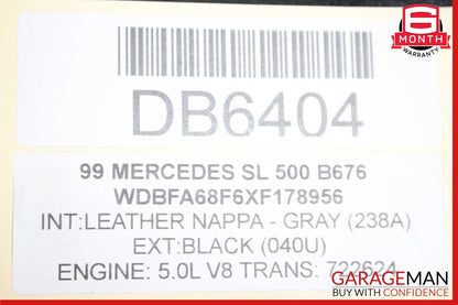 99-02 Mercedes R129 SL500 5 Speed Tranny Automatic Transmission 722.624 152k