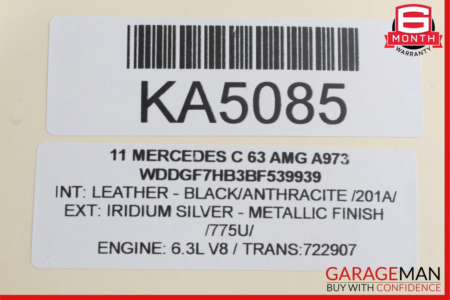08-14 Mercedes W204 C250 C63 AMG Front Right Side Seat Belt Retractor Black OEM