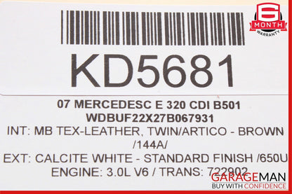 03-09 Mercedes W211 E320 E350 E550 Front Right Side Door Control Module Unit OEM