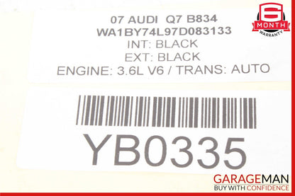 07-10 Audi Q7 4L Rear Left Or Right Side Axle CV Half Shaft 7L8501201 OEM