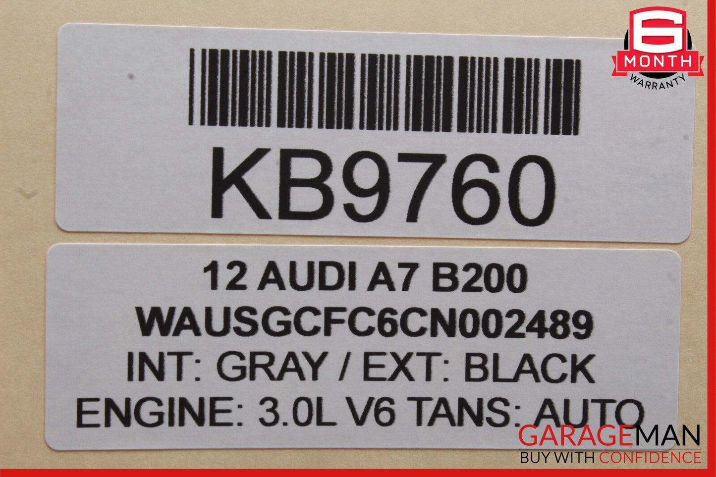 12-18 Audi A7 Front Left Driver Side Door Window Regulator Motor Unit OEM