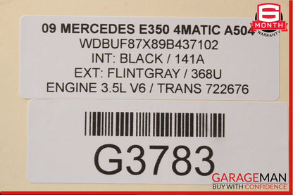 03-09 Mercedes W211 E350 Rear Left Driver Side Door Window Regulator Motor