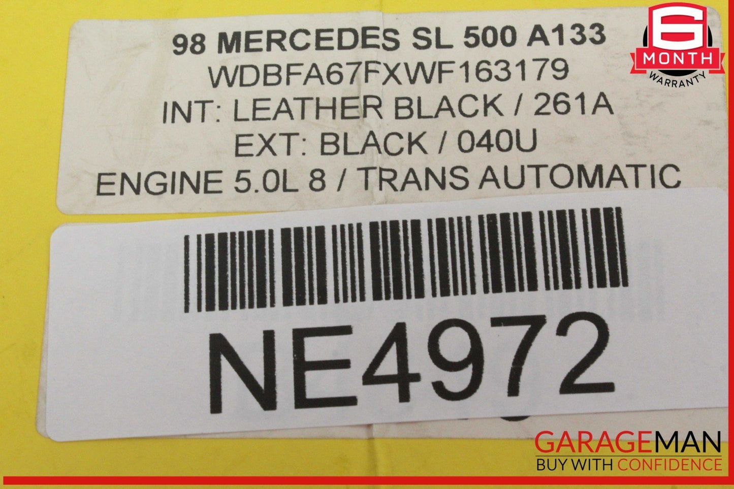 94-02 Mercedes R129 SL500 SL600 Front Right Side Exterior Door Handle OEM