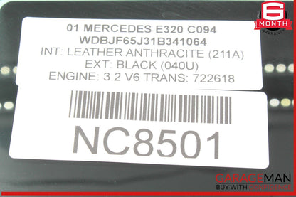 96-03 Mercedes W210 E320 Rear Left Driver Side Door Window Auto Glass OEM