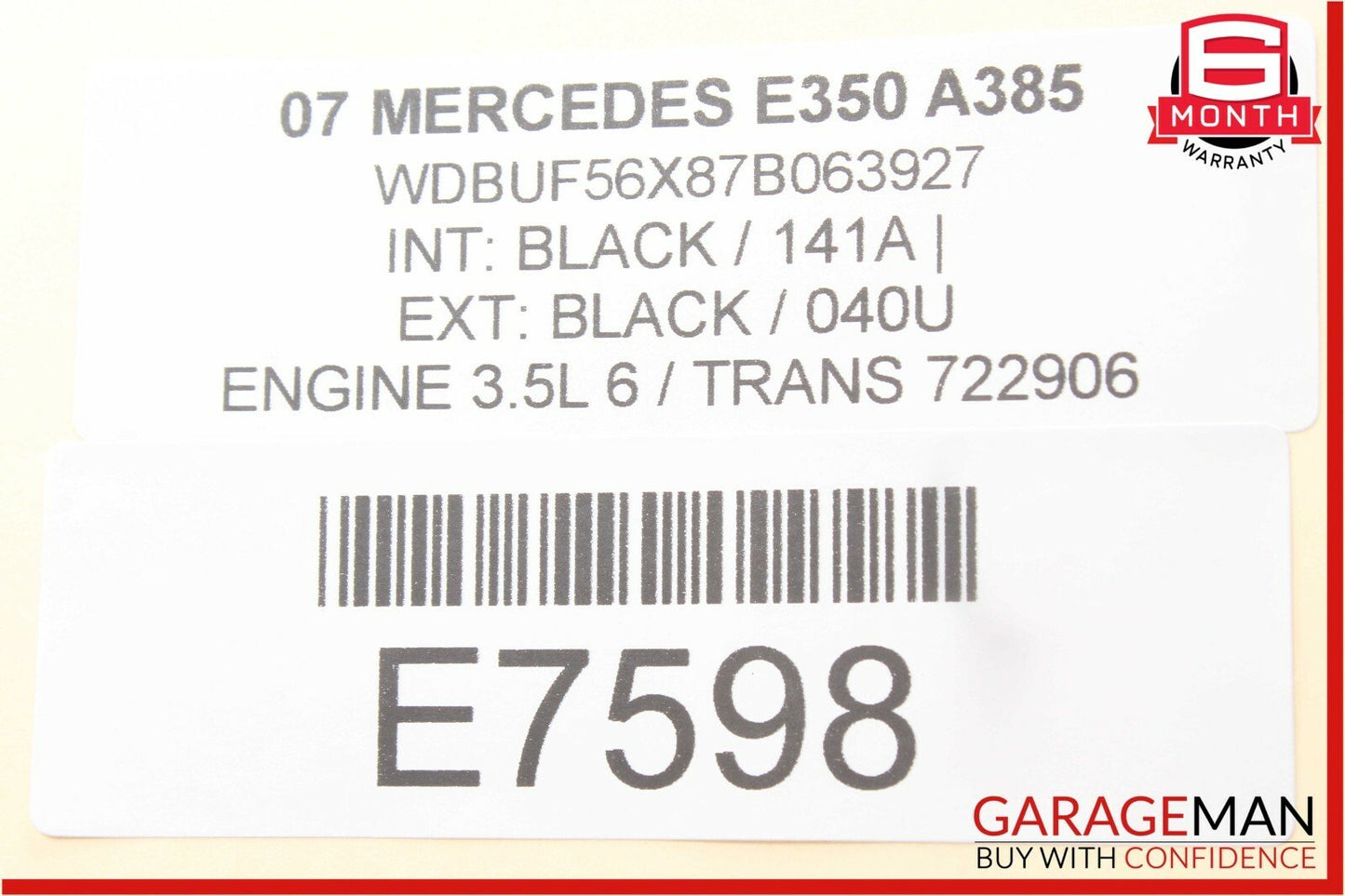 03-09 Mercedes W211 E350 E500 E550 Door Control Module Rear Right Side OEM