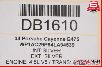 03-06 Porsche Cayenne 955 Front Right Side Wing Fender Panel Cover Silver