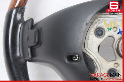 07-10 Mercedes CL550 S550 4 Spoke Steering Wheel Black w/ Paddles Assy Wood