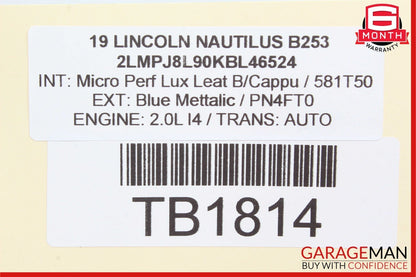 19-21 Lincoln Nautilus Front Right & Left Side Brake Rotor Disc Set of 2 Pc OEM