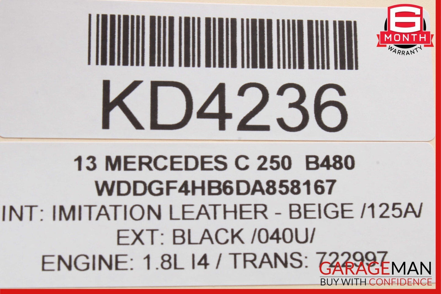 12-14 Mercedes W204 C250 C300 Front Left Side Exterior Door Handle Black OEM