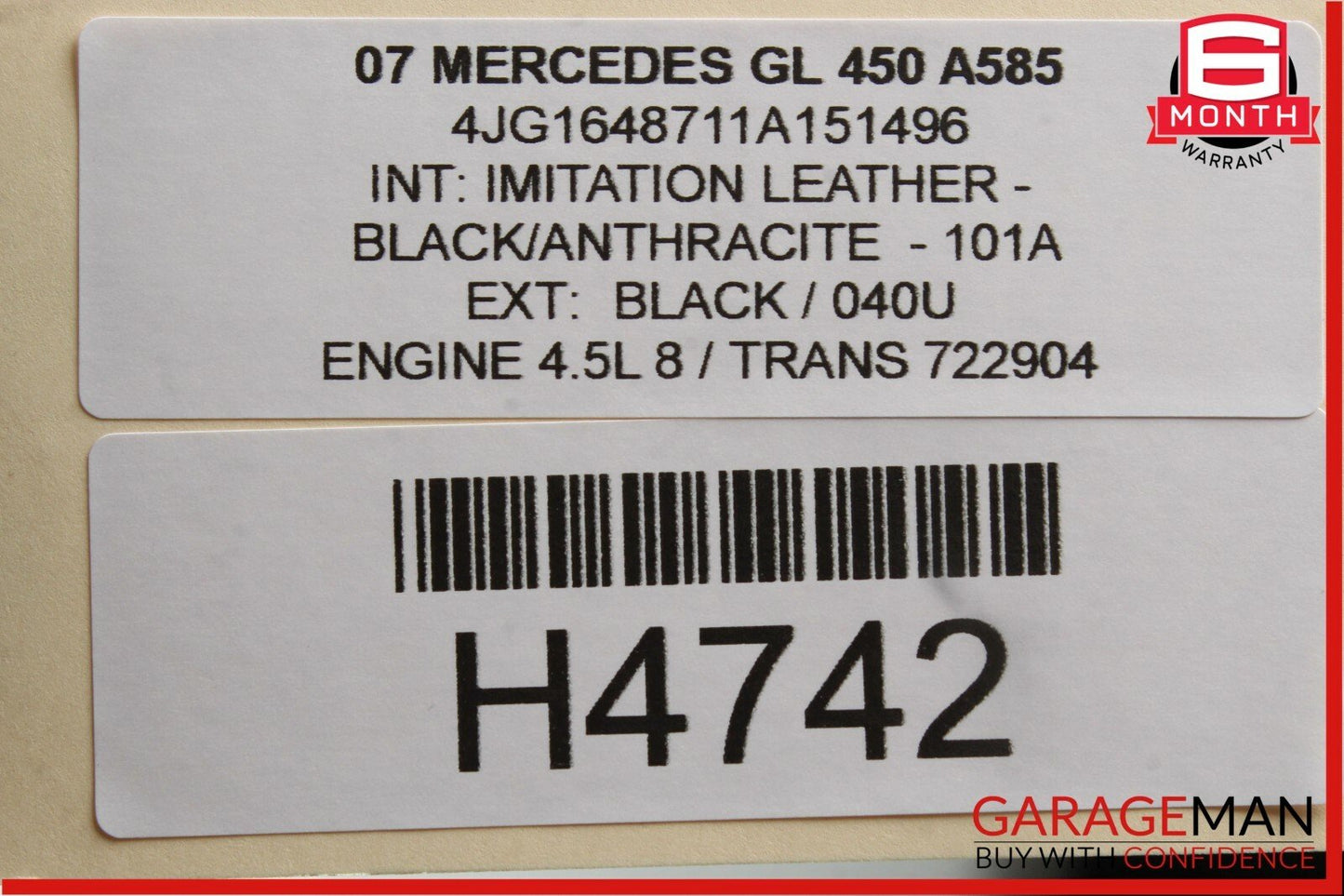 06-12 Mercedes GL450 R350 ML450 Front Left Side Door Window Regulator Motor OEM