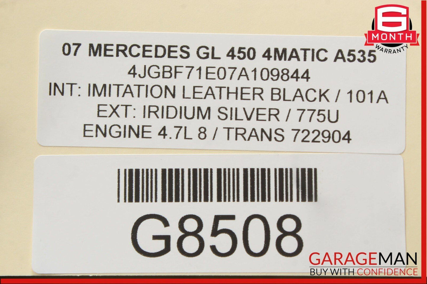 06-12 Mercedes GL450 ML350 R350 Front Left Side Seat Adjust Switch Trim Cover