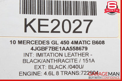 06-13 Mercedes X164 GL450 ML550 Front Overhead Dome Light Reading Map Lamp Gray