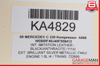 01-07 Mercedes W203 C230 Kompressor Front Right Side Door Control Module OEM
