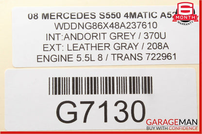 07-11 Mercedes S550 C350 Sirius Satellite Radio Receiver Module Unit OEM