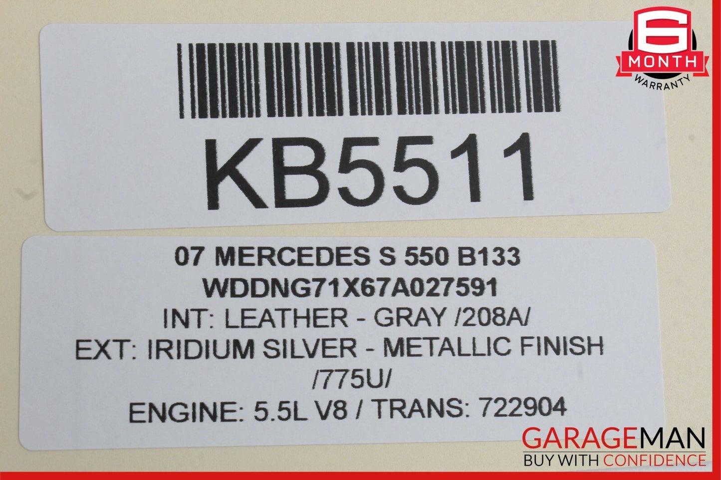 07-14 Mercedes S400 S550 CL63 AMG Front Right Passenger Door Lock Latch Actuator