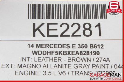 14-16 Mercedes W212 E400 E550 Front Left Side Mirror Door Rear View OEM