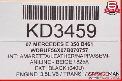 03-09 Mercedes W211 E320 E350 E63 AMG Rear Right Door Window Regulator Motor OEM