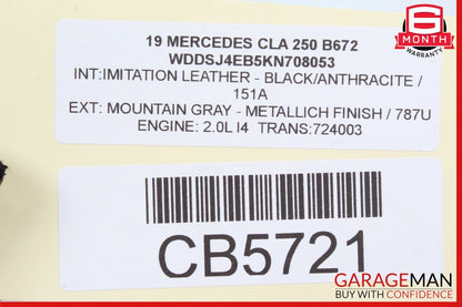 12-20 Mercedes W117 CLA250 SLK250 SLC300 Right Side Exterior Door Handle OEM