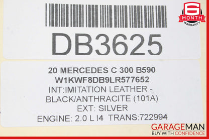 15-20 Mercedes W205 C300 C400 Sedan Rear Right Passenger Side Door Shell OEM
