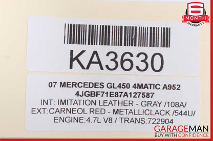 06-12 Mercedes X164 GL450 ML350 Gas Throttle Accelerator Pedal 1643000004 OEM