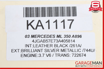 98-05 Mercedes W163 ML320 Rear Right Passenger Side Drive Axle CV Half Shaft OEM