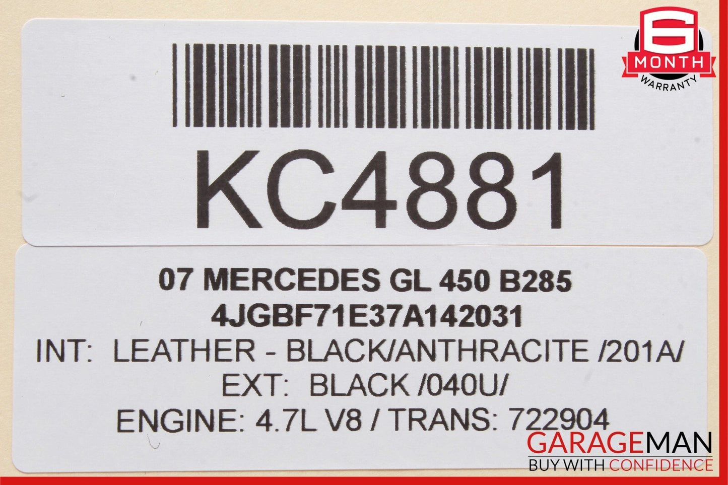 06-12 Mercedes X164 GL450 ML500 SL65 Communication Control Module 2308207026 OEM