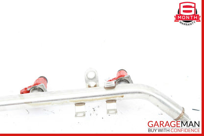 01-04 Mercedes W203 C240 Fuel Injection Rail Line w/ Injectors 1120700895 OEM