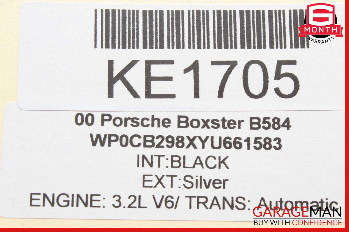 97-05 Porsche Boxster Carrera 996 Rear Left or Right Lower Control Arm Track