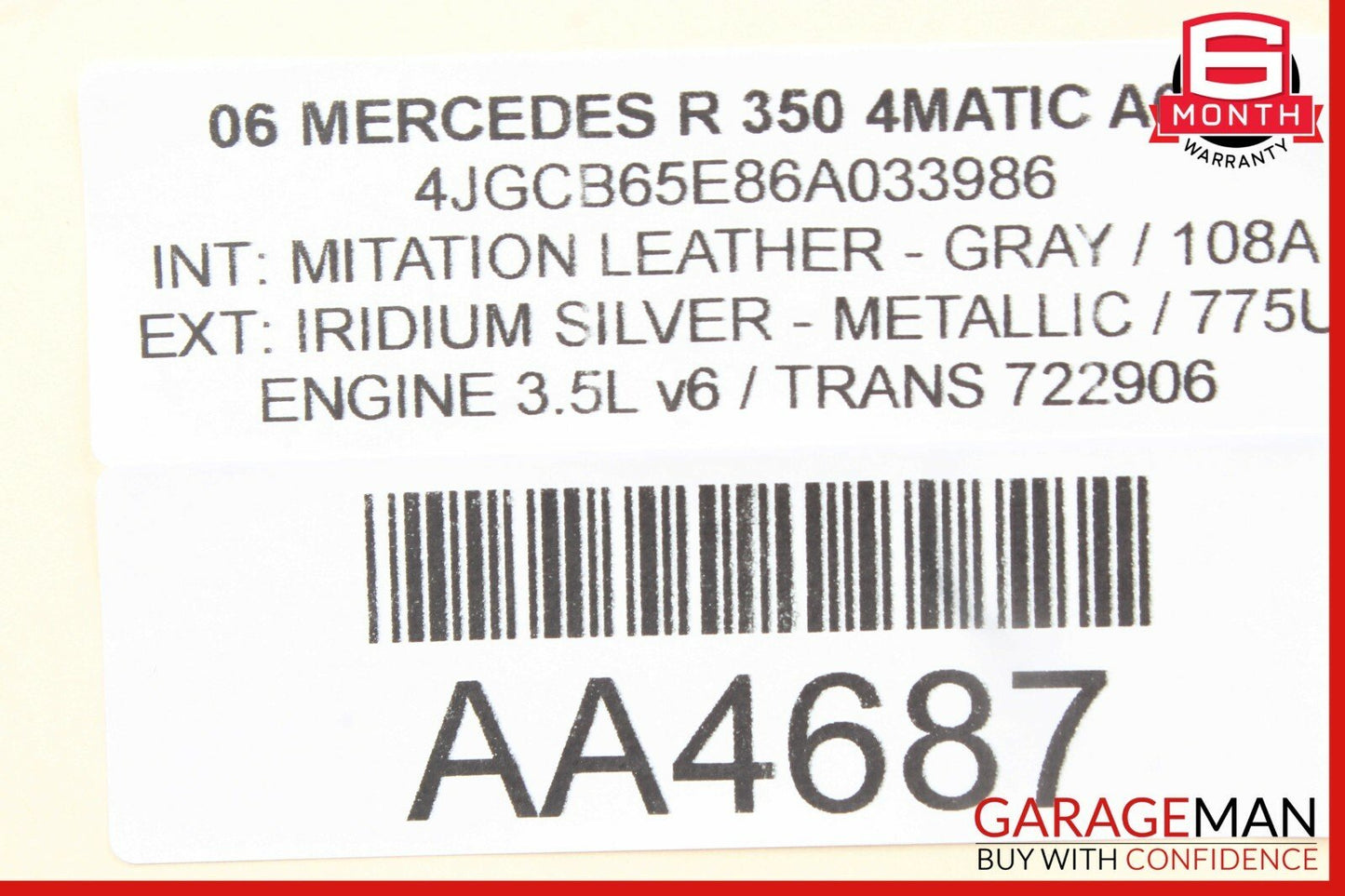 06-12 Mercedes W251 R350 ML550 Panoramic Sunroof Sun Roof Motor 1648201442 OEM