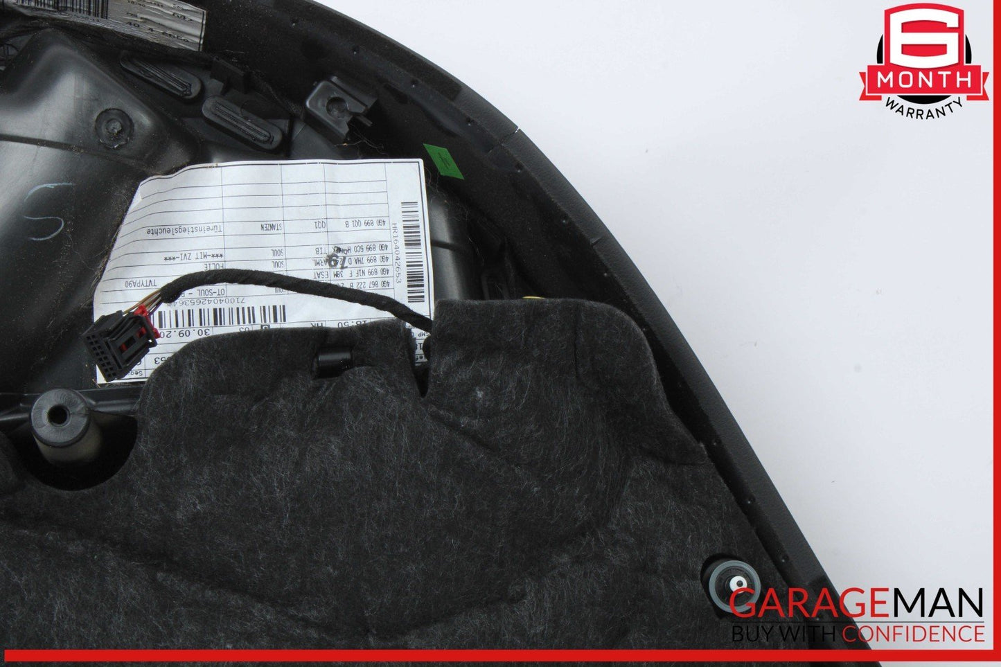 12-18 Audi A6 S6 Rear Right Passenger Side Interior Door Panel 4G0867222 OEM