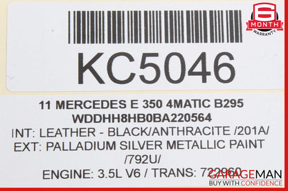 11-16 Mercedes W212 E350 Wagon Rear Right Side Parcelf Shelf Rail Motor OEM