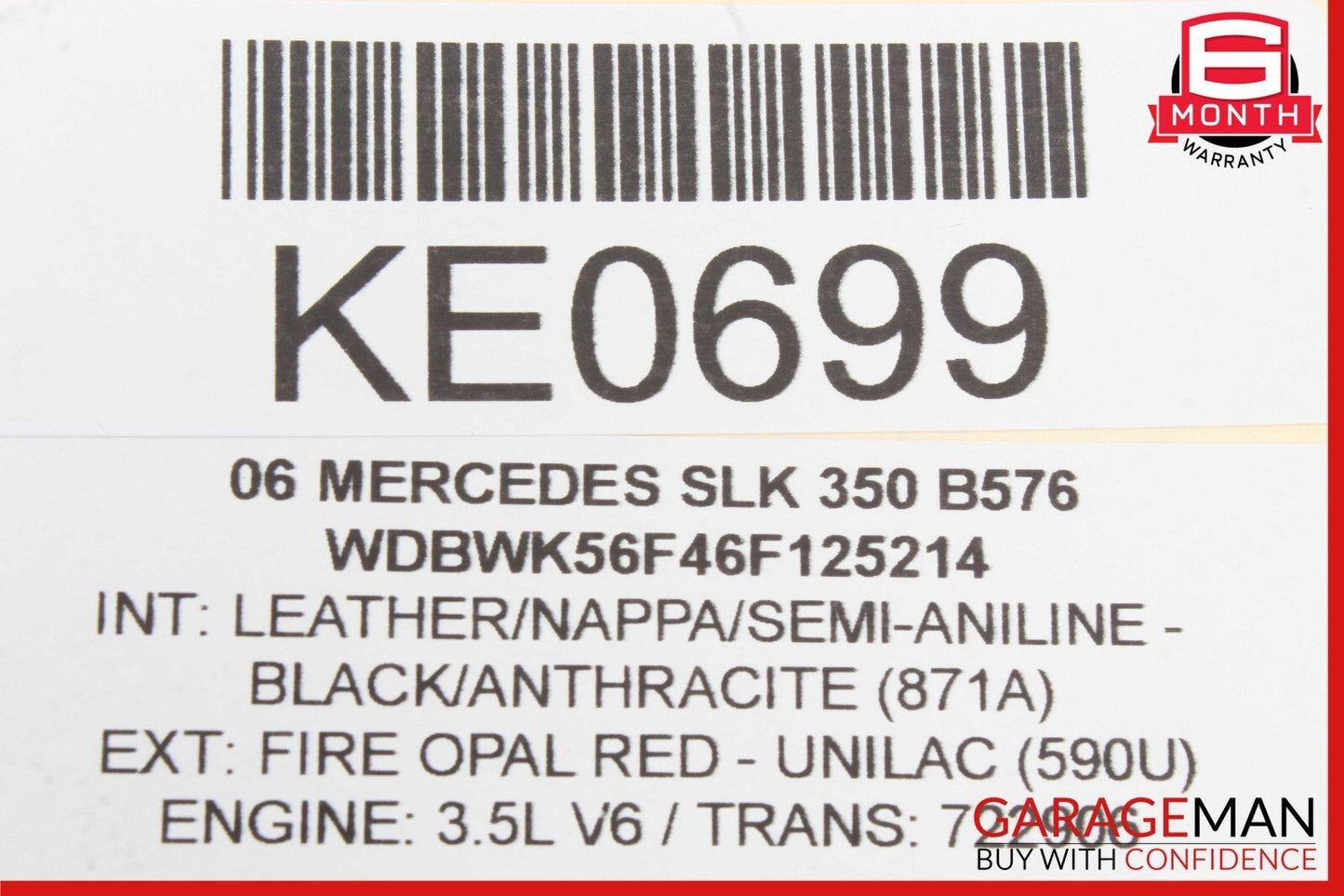 05-11 Mercedes R171 SLK350 Rear Right / Left Tie Rod Control Arm Set of 5 OEM