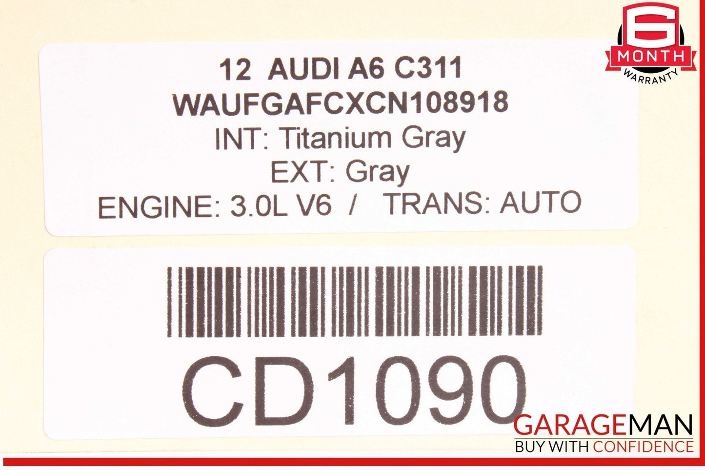 12-18 Audi A6 A7 Rear Bumper Reinforcement Impact Crash Bar Beam 4G8807309A OEM