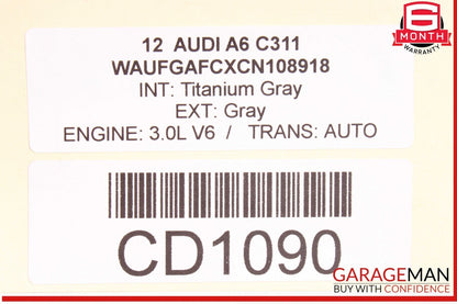 12-18 Audi A6 A7 Rear Bumper Reinforcement Impact Crash Bar Beam 4G8807309A OEM