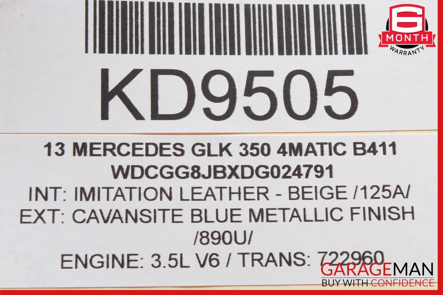 08-15 Mercedes GLK250 C350 C300 Rear Left / Right Upper Trailing Control Arm