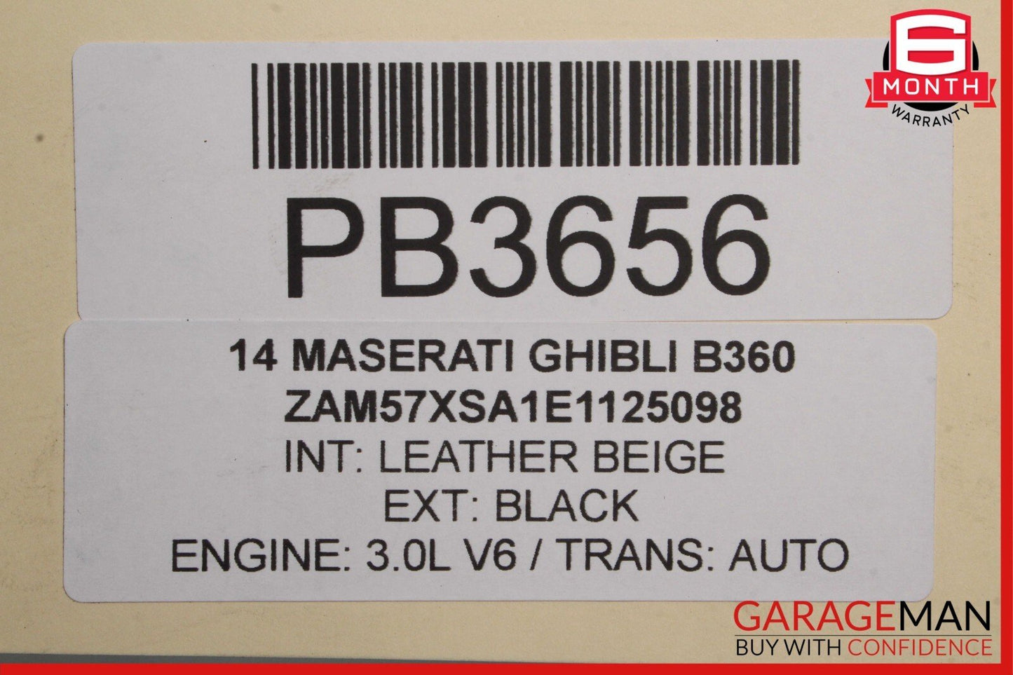 14-17 Maserati Ghibli Front Stabilizer Anti Roll Sway Bar Frame 06700072740