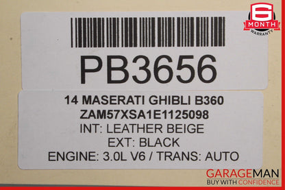 14-17 Maserati Ghibli Front Stabilizer Anti Roll Sway Bar Frame 06700072740