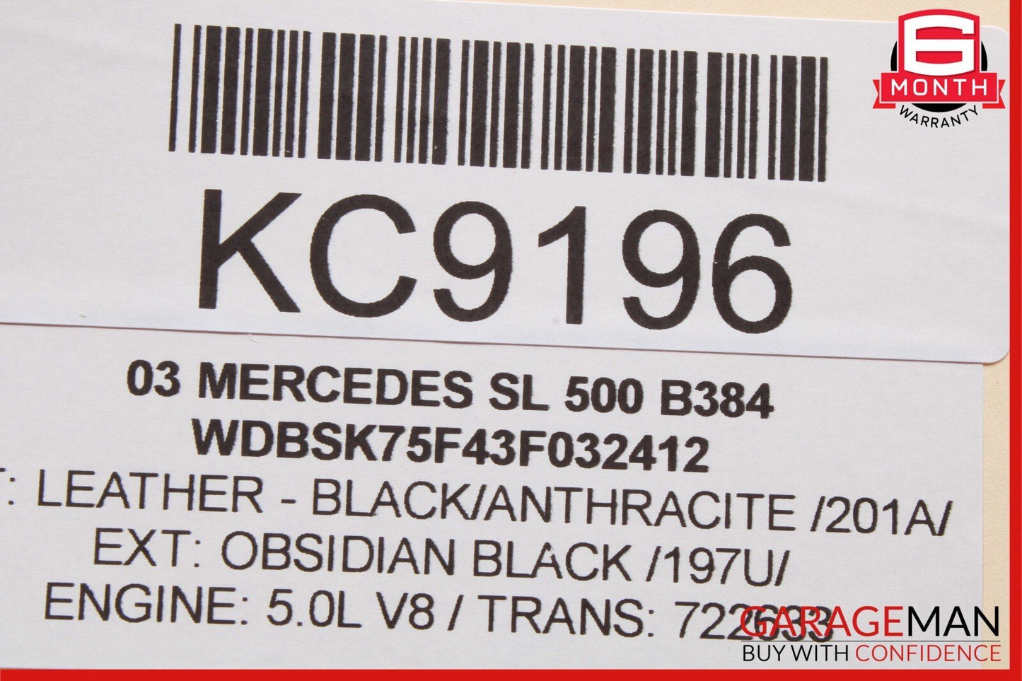03-08 Mercedes R230 SL500 SL550 Door Audio Speaker Bose Right Passenger Side OEM