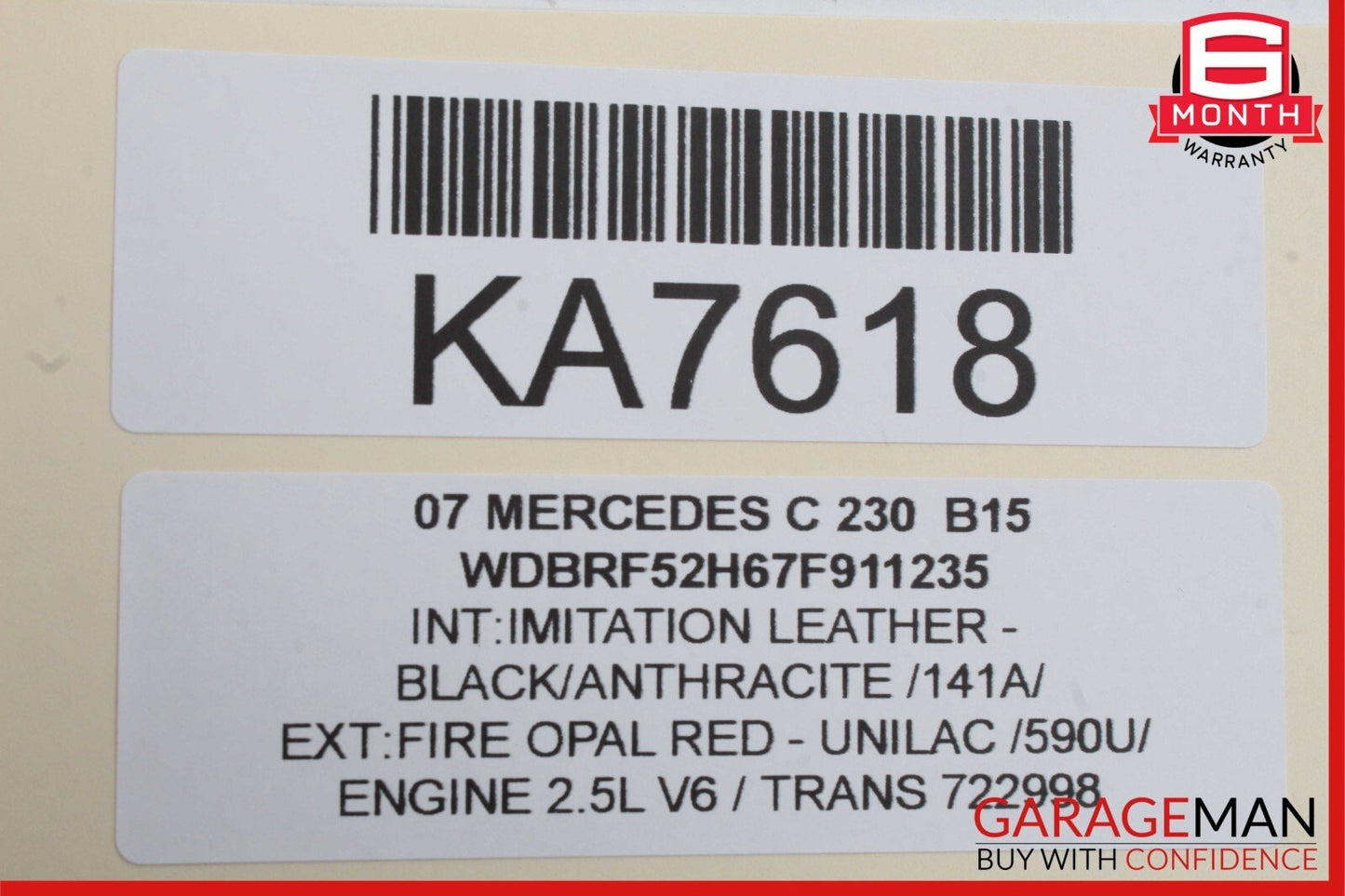01-07 Mercedes W203 C230 Front Right Passenger Side Door Control Module Unit