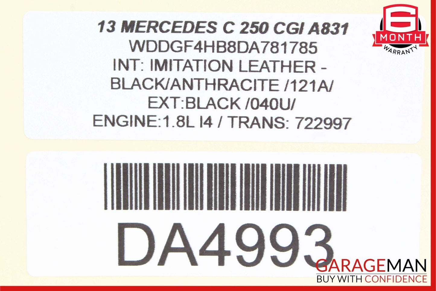 08-14 Mercedes W204 C250 C300 E350 Front Right Door Lock Latch Actuator OEM