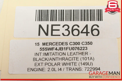 15-18 Mercedes W205 C300 AC A/C Air Conditioning Hose Pipe Line 2058305702 OEM